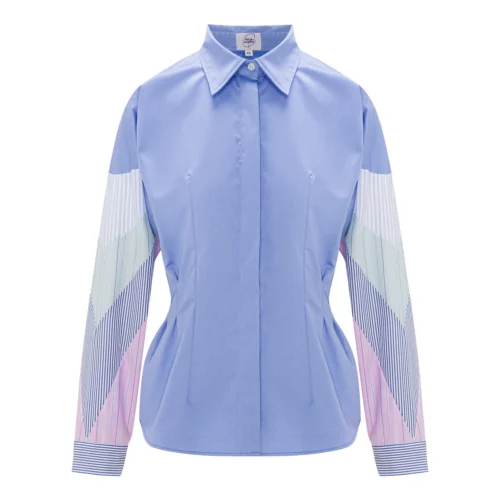 Multi Fabric Fitted Shirt