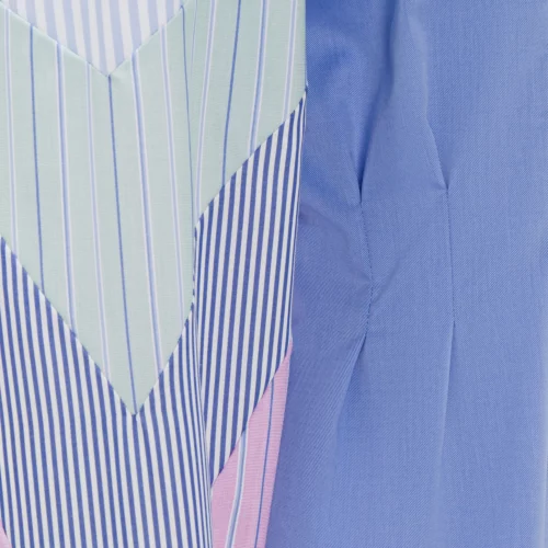 Multi Fabric Fitted Shirt - Image 4