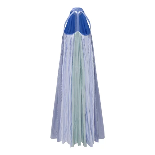 Fitted and Pleated Dress - Image 5